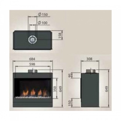 Газовый камин Faber Fyn 600 Газовый камин Faber Fyn 600