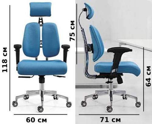 Ортопедическое кресло Orto Gold Duo экокожа