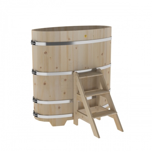 Купель овальная из кедра BentWood 0,69х1,31